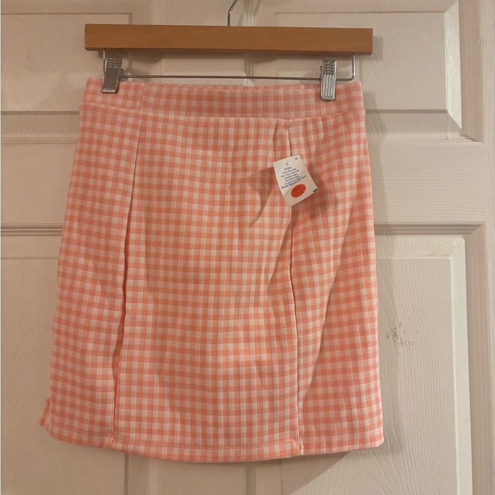 Pink Gingham Women's Skirt